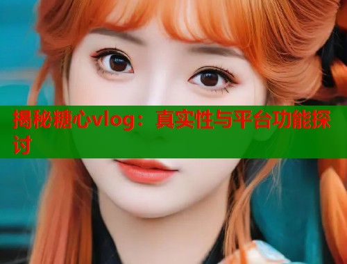 揭秘糖心vlog：真实性与平台功能探讨  第1张